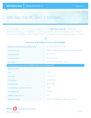 bmo blue chip gic